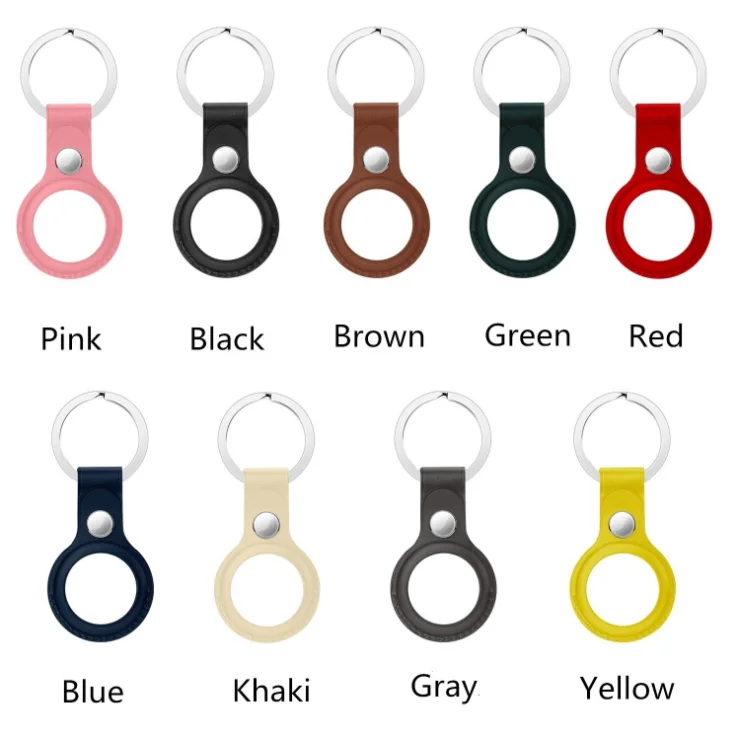 
High quality Genuine Leather Case for Apple Airtag Protective Leather Cover Tracker for Airtags Dog Collar 