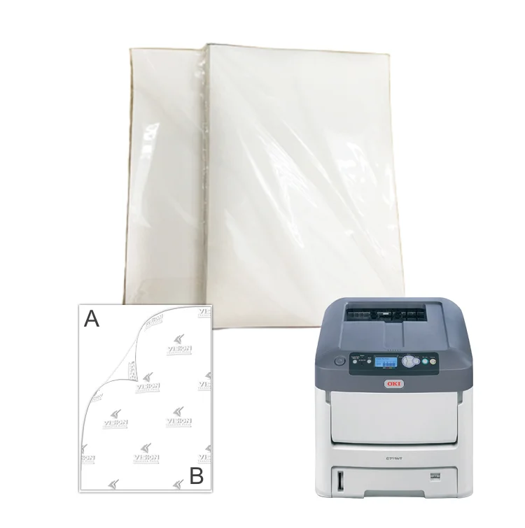 
No Cut A4 Size Laser A+B Dark Self Weeding Dark Transfer Paper 