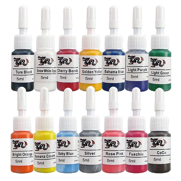 54 Colors Tattoo Pigment Ink 5ml Skin Candy Tattoo Ink Set Tattoo Supplies Free