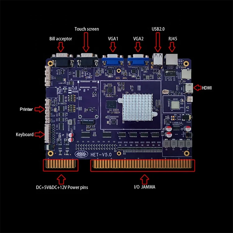 City-wide Multiple Denomination Gaming Machine Superlock 5 in 1 Software Motherboard Clubhouse Lottery