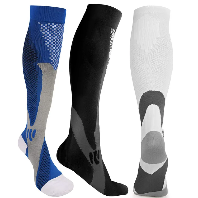China Factory Wholesale Adult Antislip Soccer Training Run Elastic Stockings Sockens Men Sport Grip Football Socks