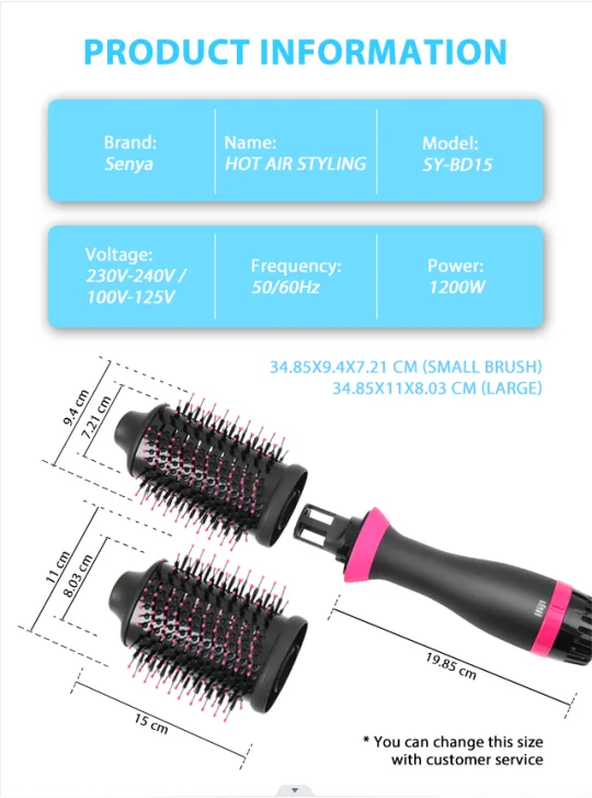 Care Negative Ion Heated Rollers Curlers Hair Straightener Brush With Clips Balance Curler