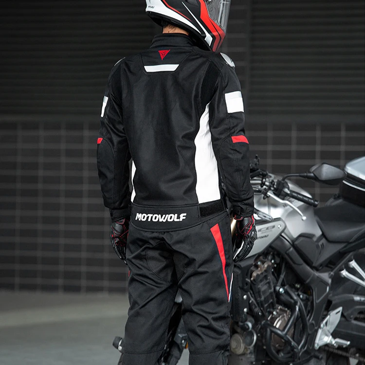 Summer Cycling Road Suit Four Seasons Outdoor Leather Motorcycle Auto Racing Wear Jacket