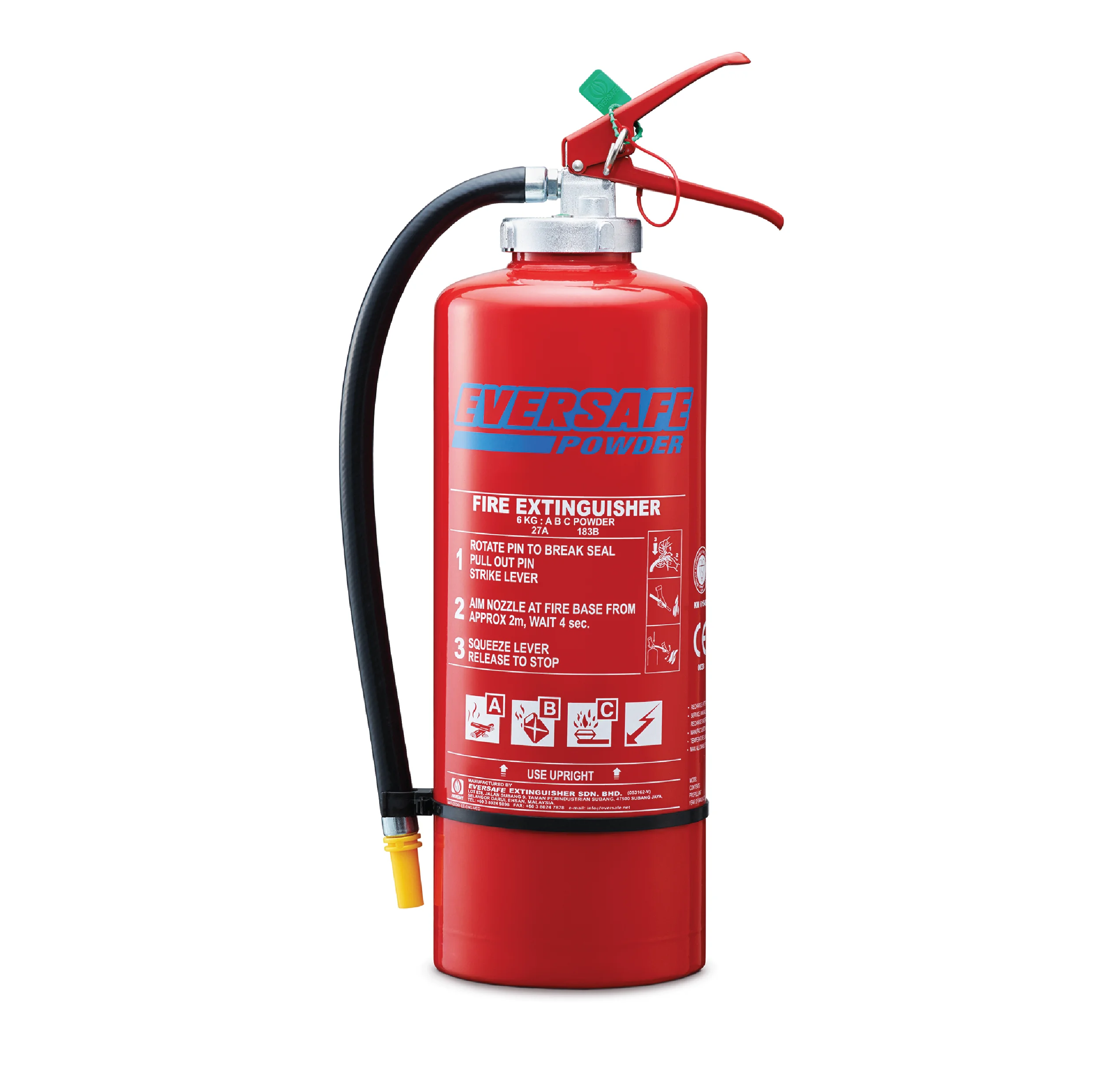 EC ABC Dry Powder 12KG Portable Fire Extinguishers