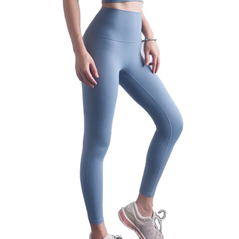 Оптовая продажа, женские экологически чистые спортивные Леггинсы с высокой талией для спортивного зала, Четырехсторонние эластичные штаны для йоги, леггинсы для тренировок, тренажерного зала, фитнеса, йоги
