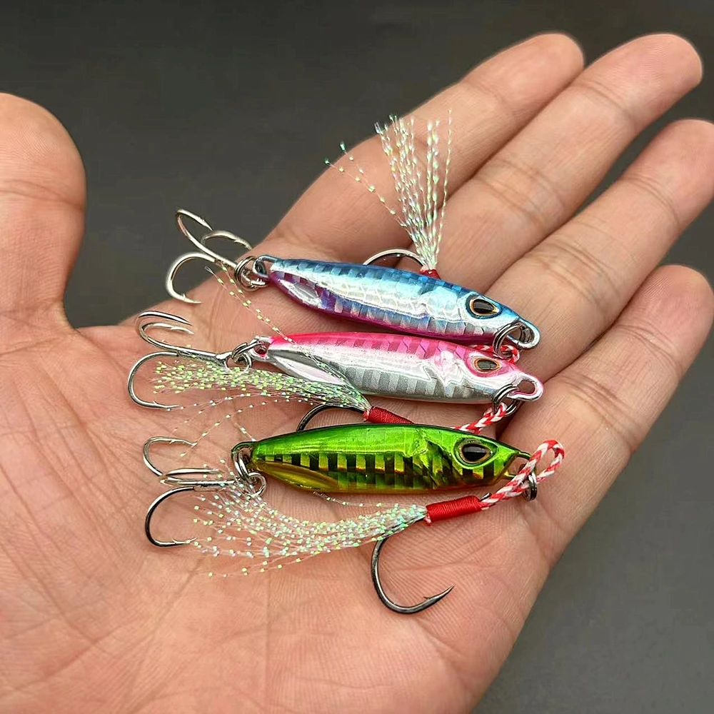 10g~50g Metal Fish Bait Japanese Fishing Jig Jigging Lure Deep Sea Fishing Lures Metal Artificial Baits