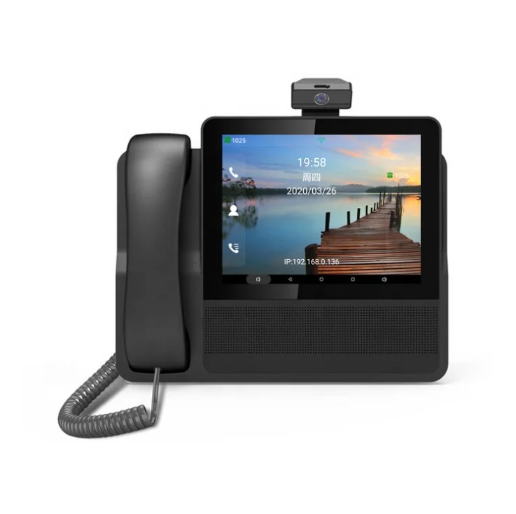 8 Inch S09 4G Video Conference SIP Network PSTN IP Android Phone Business Office Phone WiFi Function 3000mAh Telephone Landline