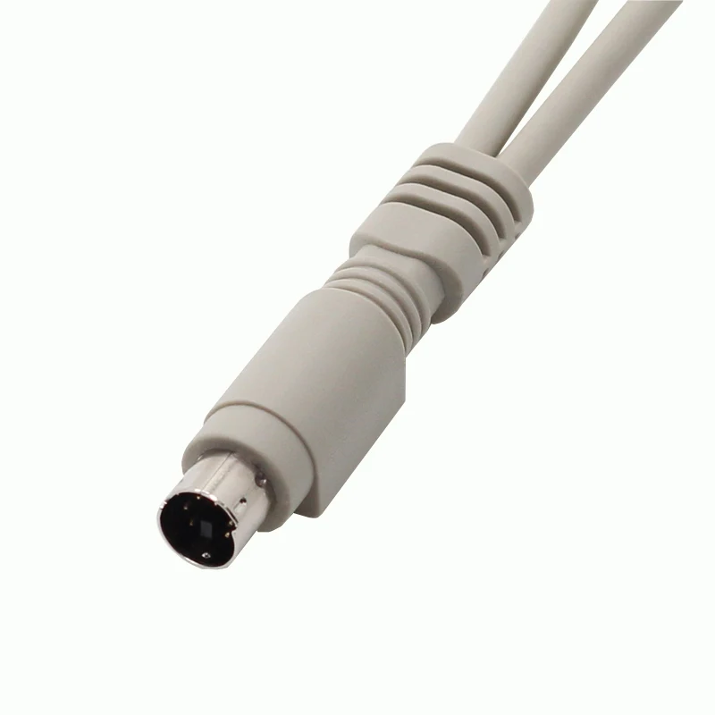 PS/2 6 Pin Adapter Male to Dual Female PS2 Y Cable for Keyboard Mouse