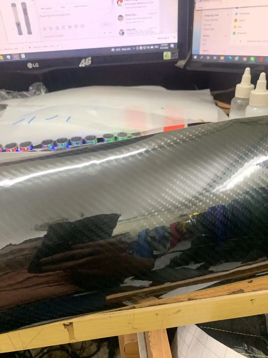 High Glossy Carbon 5D 6D Black Fiber Film Vinyl Wrap For Car sticker