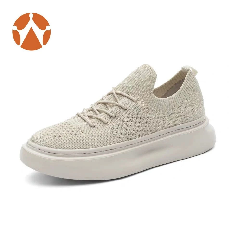 Custom logo OEM ODM woman lady fashion sneaker knitted casual chunky  woman shoes 2020