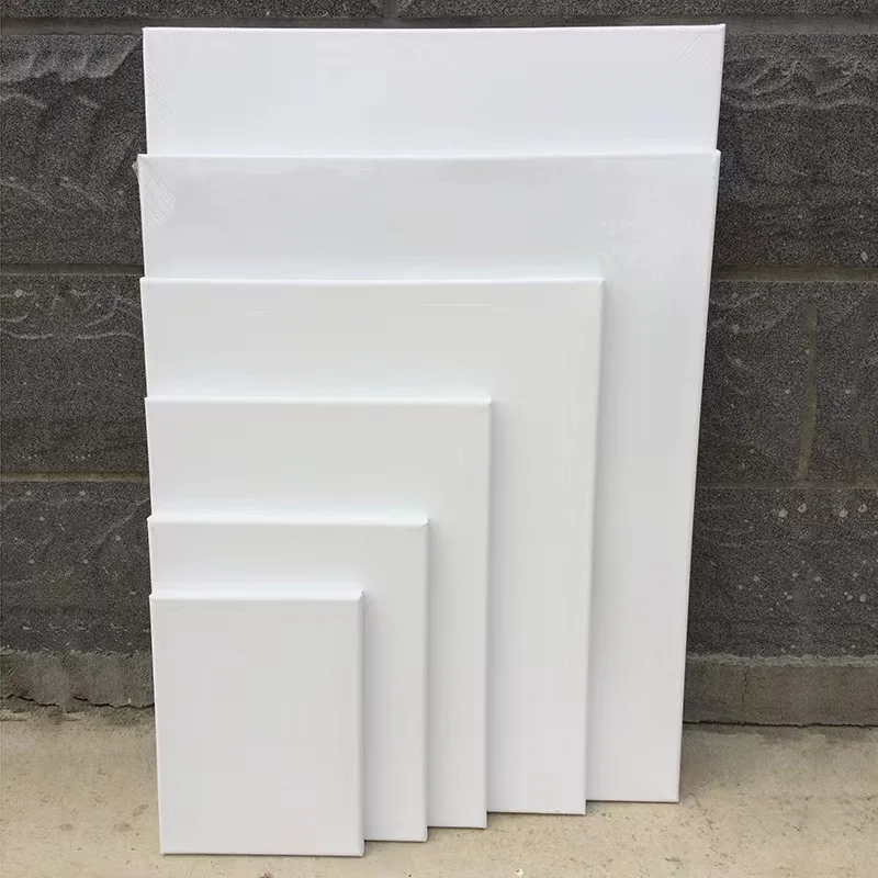China factory wholesale price high quality Blank Canvas Panel Board  for oil acrylic media pure cotton and linen mixed frame