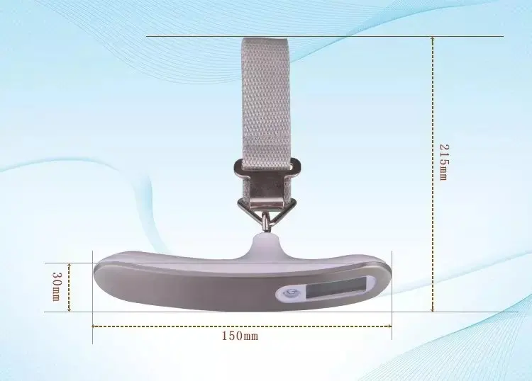 China Manufacturer Wholesale Case Weigher Handheld Scales to Weigh Suitcase with Laser engraved Logo