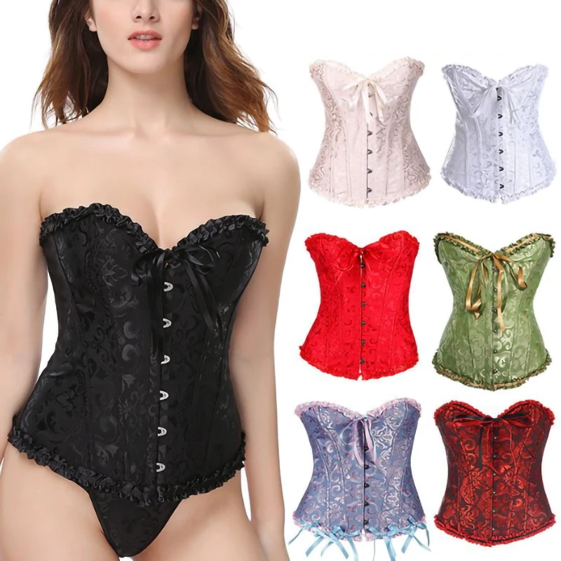 Wholesale Sexy Women Bustier corset best seller Top Corset Boned Waist Trainer Lingerie Overbust Corsets Body Shaper Plus Size