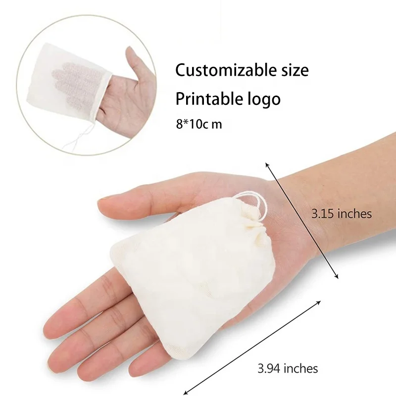 Reusable Thin Produce Bulk Reusable Tea Food Cotton Bag,Organic Muslin Pouch Bag
