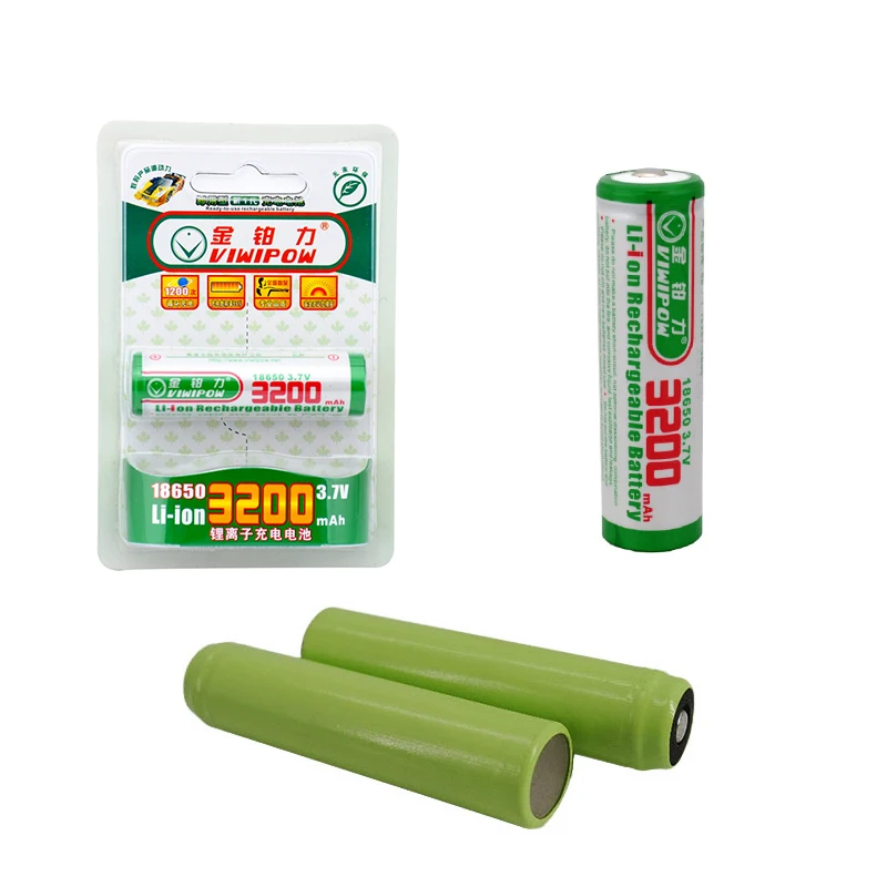 High capacity lithium ion battery 3.7V 18650 li ion battery with PVC package