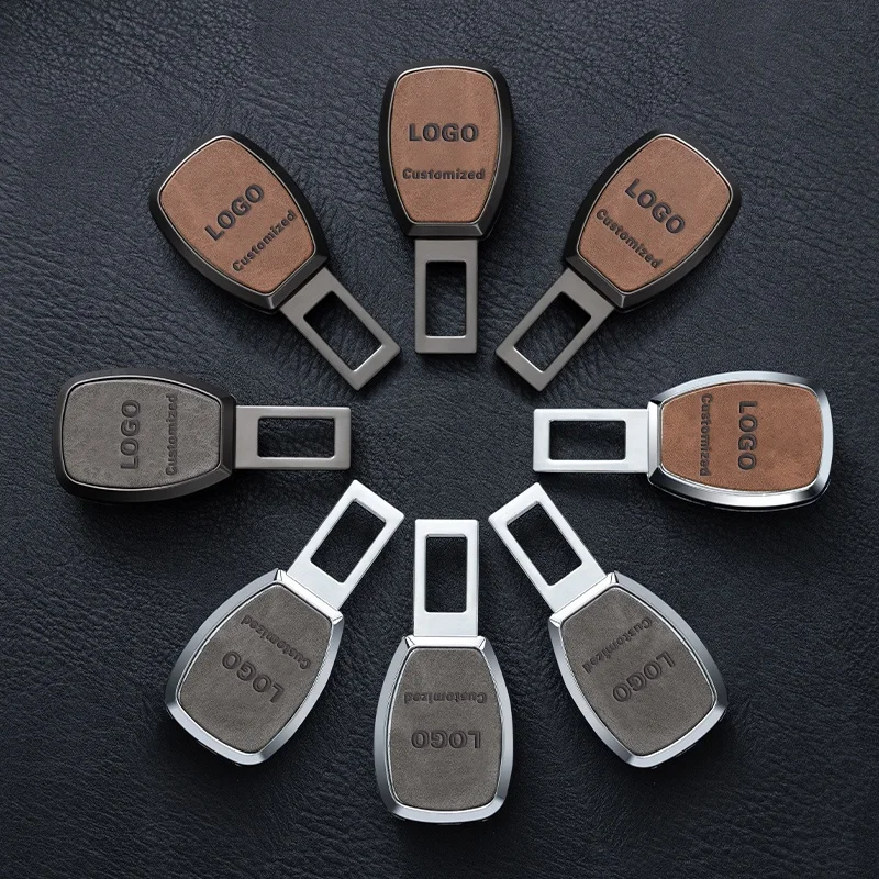 2 Pas Universal Car Safety Seat Belt Extender Customized All Car Logo Auto Seat Belt Extender