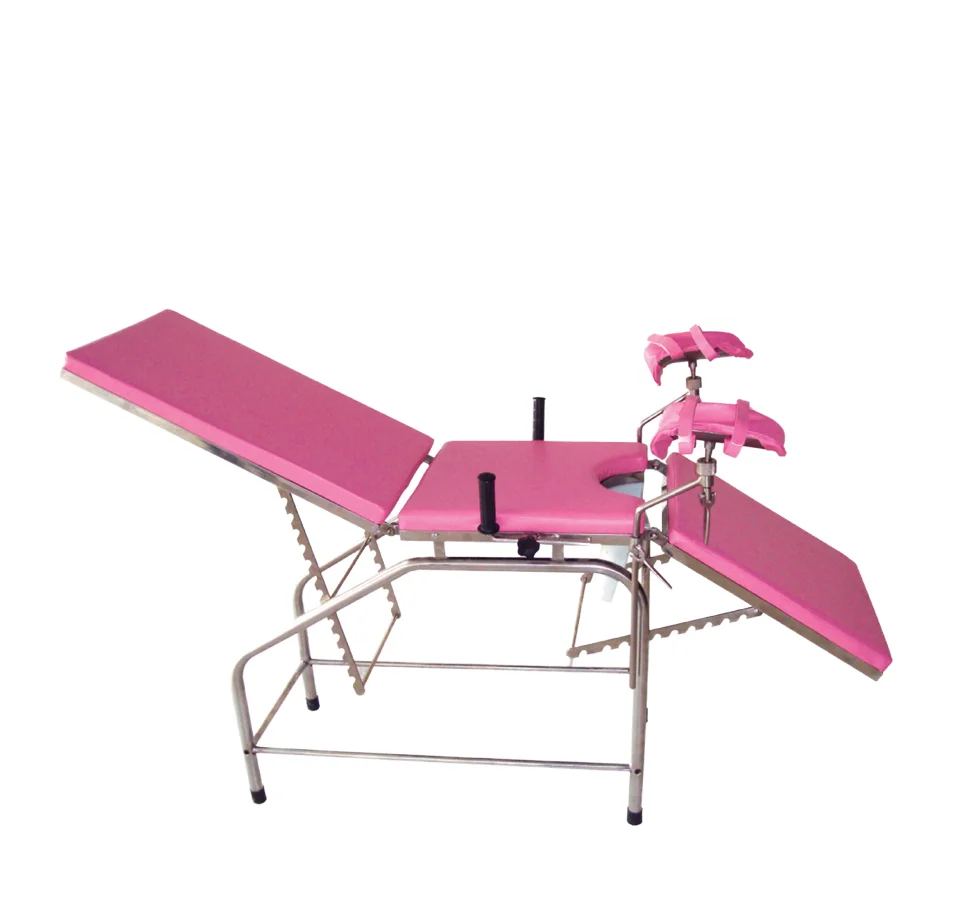 Manual Gynecological examination table Hydraulic Obstetrical examination table Delivery Table