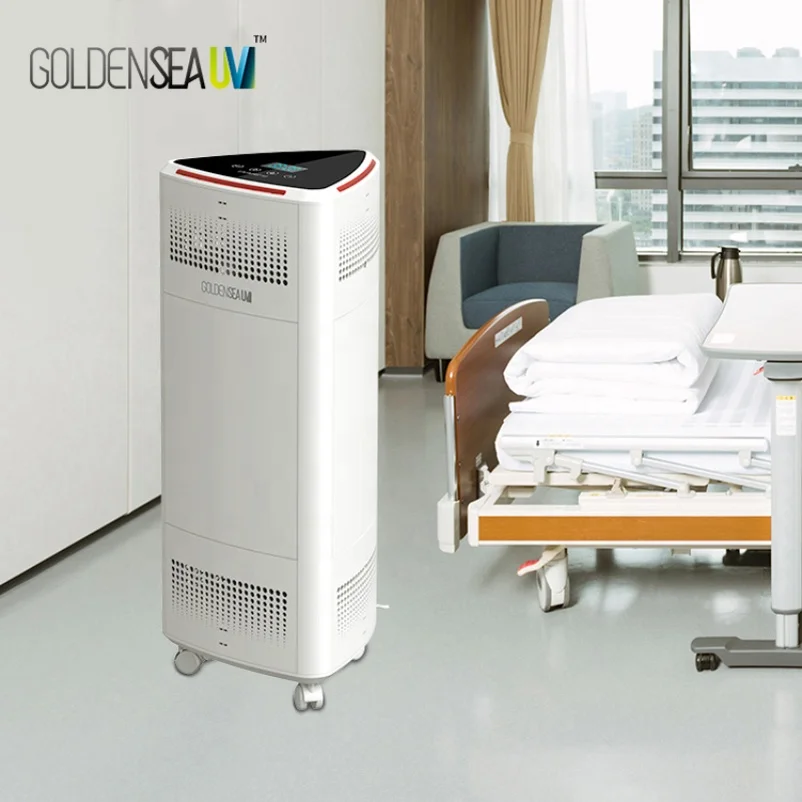 
GOLDENSEAUV 800m3/h indoor large space far uvc without ozone air refresher air purifier machine 