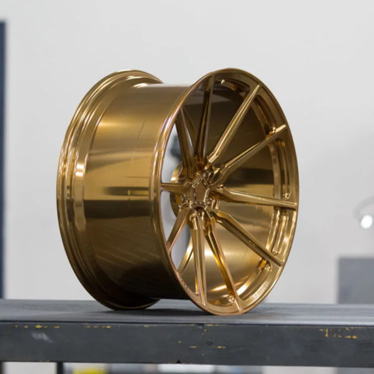 20x9 ET25 20x10.5 ET38 PCD 5x120 CB72.6 Glossy Gold Color Alloy Wheels Rims