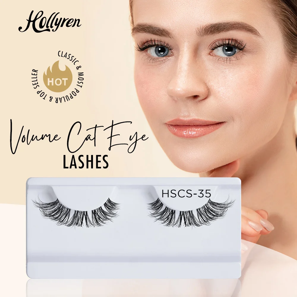 Beauty Products Cat Eye Full Strip Eyelashes Wholesale Russian Strip Faux Cils Lash Supplies Wholesale