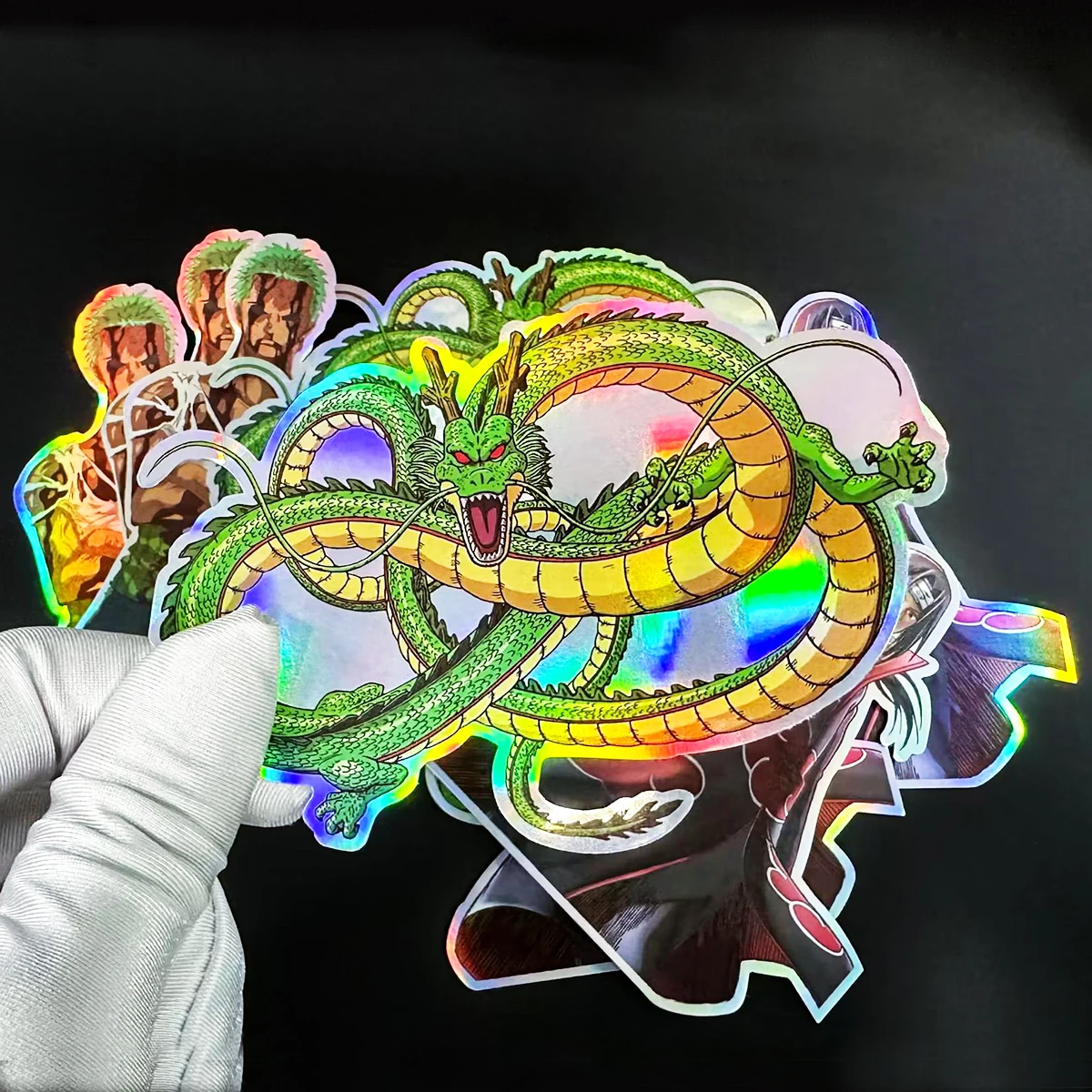 holographic die cut sticker custom Rainbow cartoon Die Cut waterproof Hologram sticker anime decorative stickers