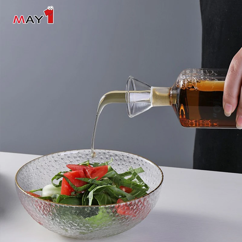 
Heat Resistant Borosilicate Olive Oil And Vinegar Sauce Dispenser 