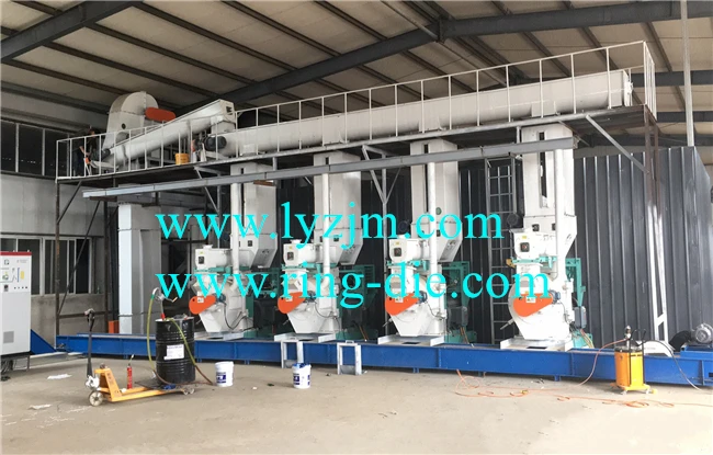 CE MZLH678 / MZLH768 Wood sawdust grass pellet machine wood granulator, 2-4t/h sawdust pellet processing machine