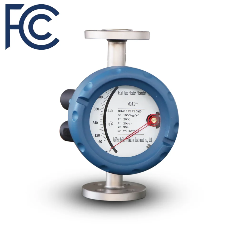 DN50 Flowmeters Flow Water Meter Metal Tube Float Flowmeter