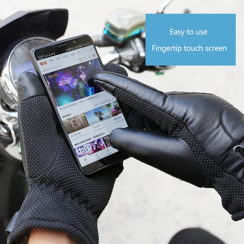 Winter Cycling Gloves With Wrist Support Touch Screen Bicycle Outdoor Sports Anti-slip Windproof Bike Full