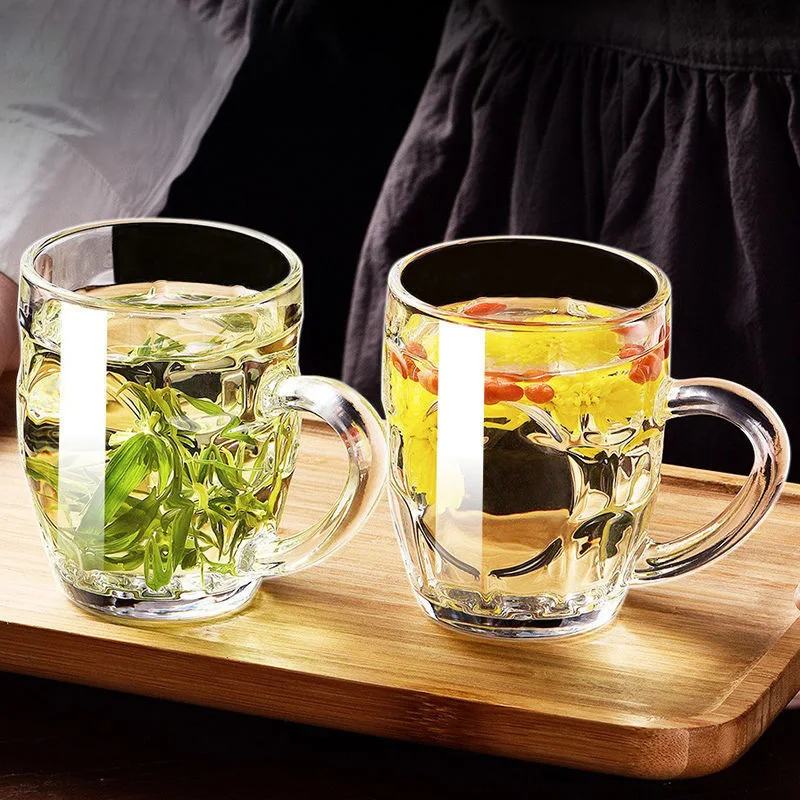 British 16oz 1 Pint Dimpled Beer Drinking Glasses Mug