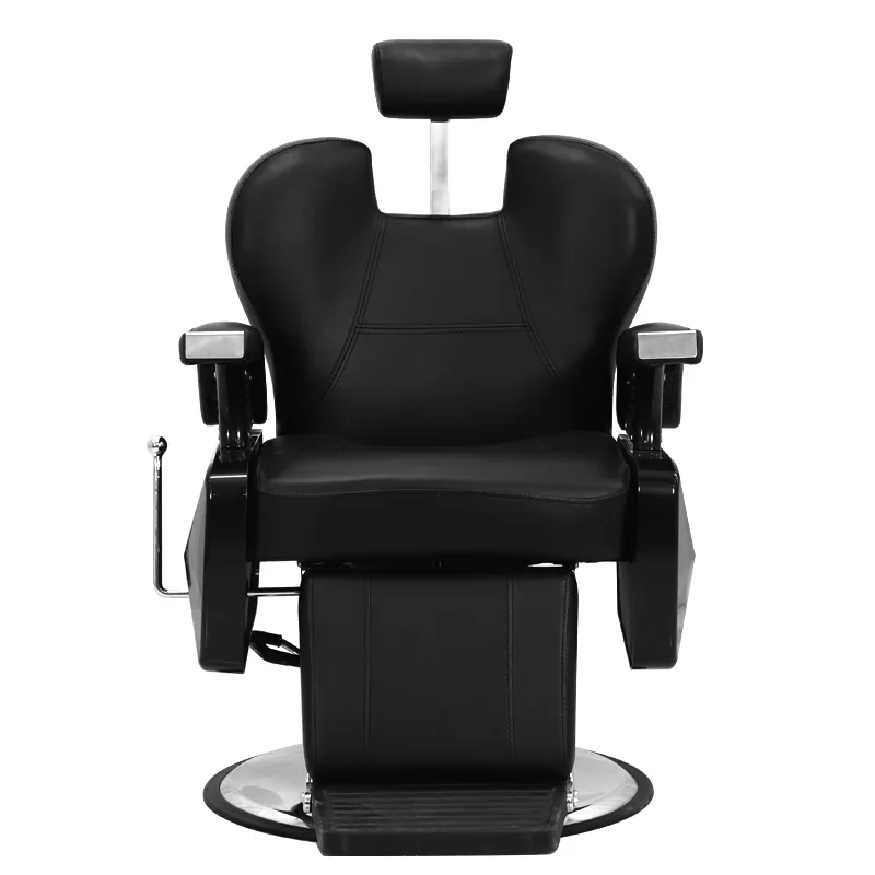 Import China Elegant Shaving Barbershop Antique Black Barber Chair Manufacture