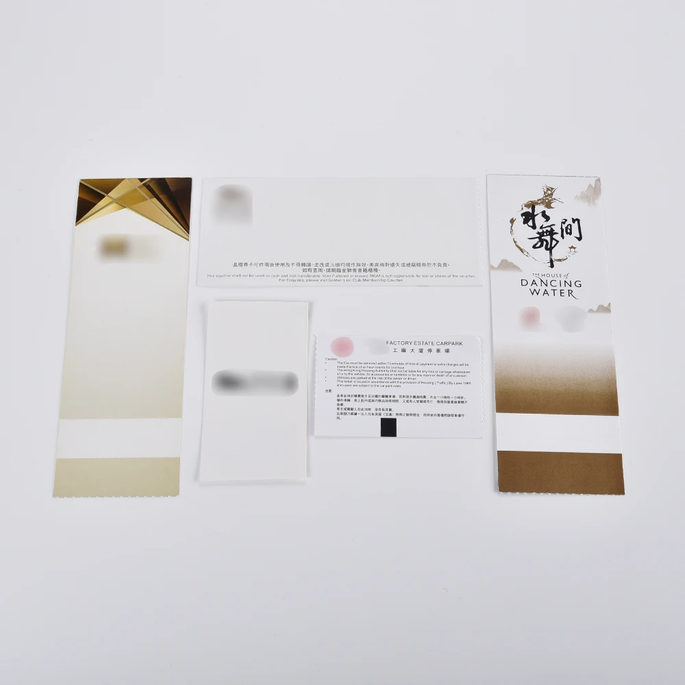 Pantone Colour Thermal Paper Best Quality Waterproof Roll Event Ticket For Hotel