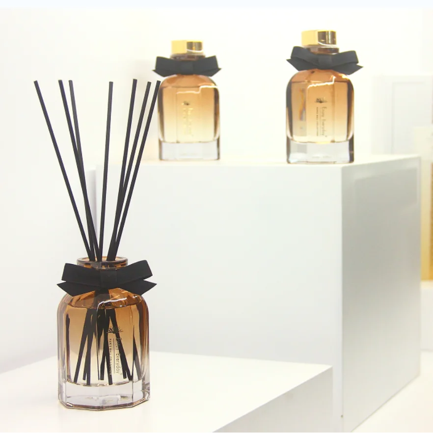 Reed Diffuser 120ml Luxury Gift Air Fresh Clear Round Glass High Quality Perfume Oil fragrance diffuser