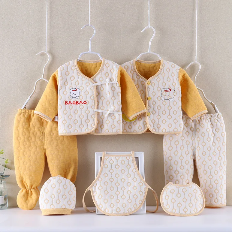 Sell well Baby Four Seasons Seven-piece Suit 0-12 Months newborn Suit Baby Gift Box Cotton Clothing Supplies