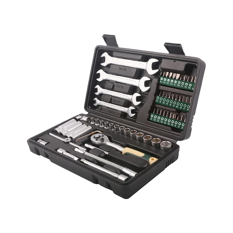 62 Pcs Utility Mechanics Repair Hand Tools Kit And Socket Set Tool Sets Profession Repair Heavy Duty
