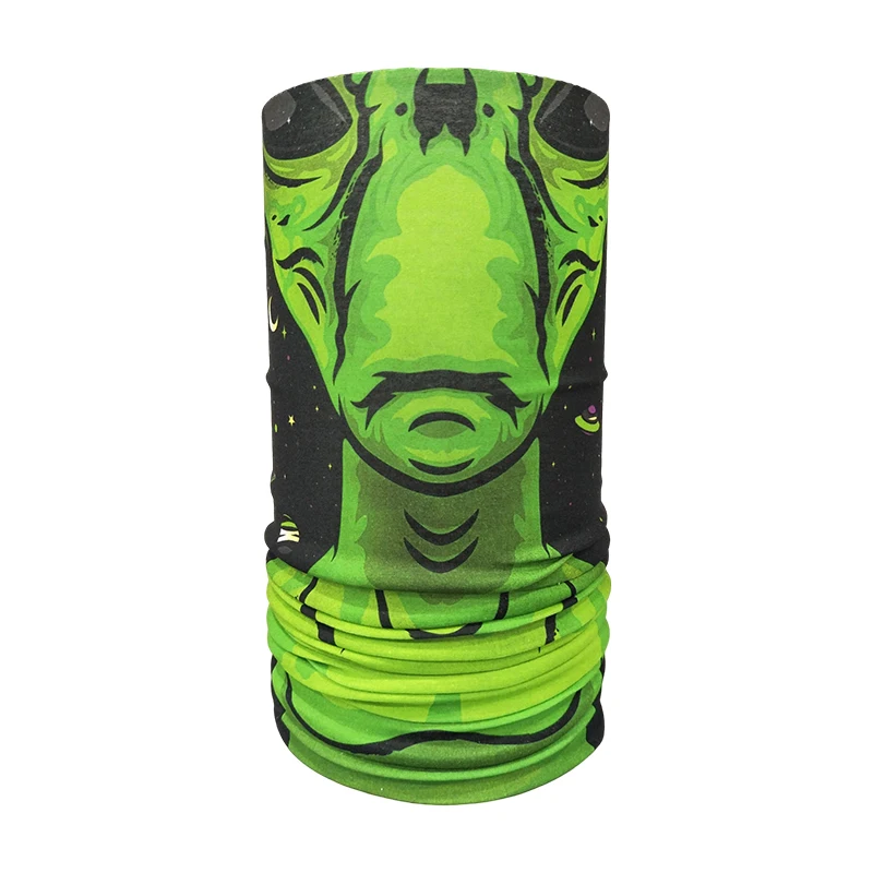 Customized Unisex Neck Gaiter Set Face Scarf Monster Pattern Mask Dust Multifunctional Bandanas Headband