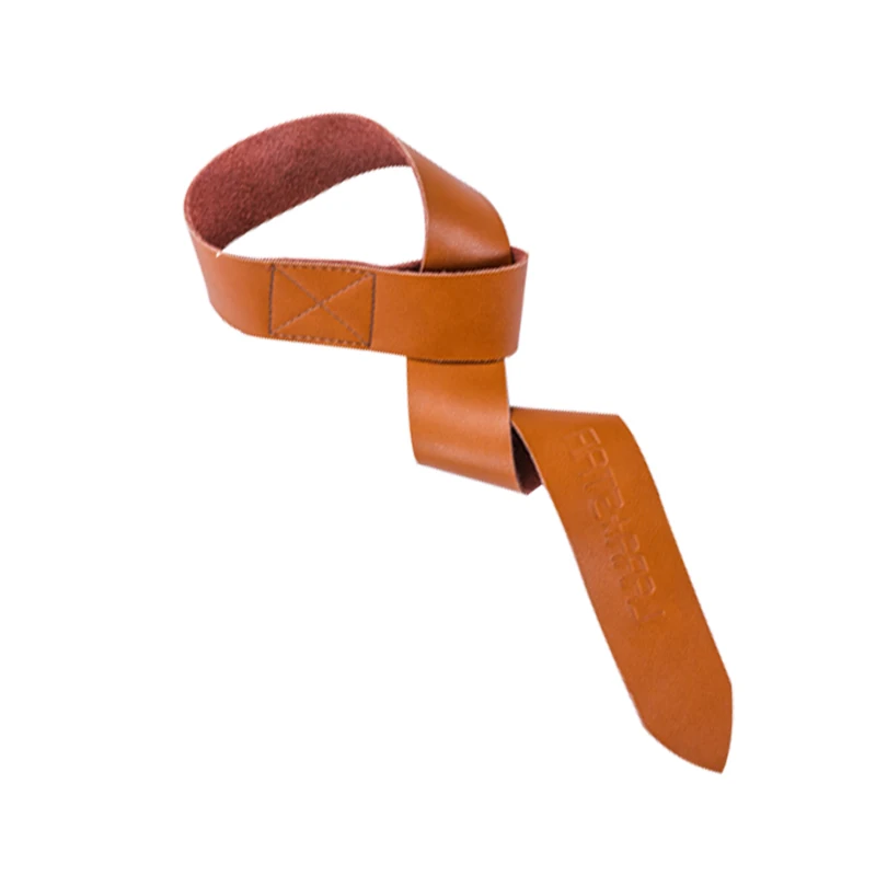 Pull-Up weight lifting strap Fitness Cowhide Wrist Straps Custom logo wrist guard hard pull strap