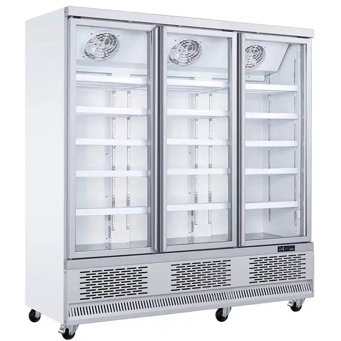 Refrigeration Equipment Factory Price 4 Doors Upright Refrigerator Freezer Commercial Fridge