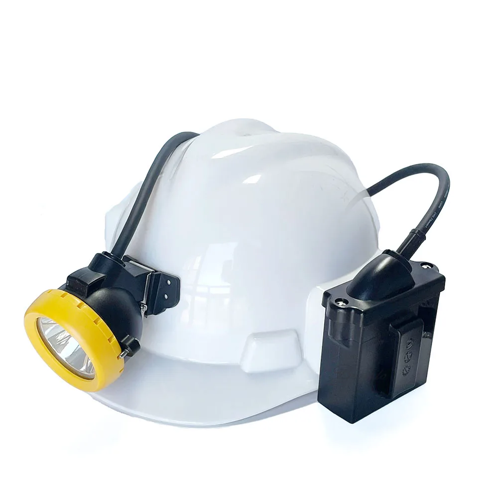 6.6Ah Cord Miner Safety Hard Hat Lamp Explosion Proof Ip67 Waterproof Coal Mining Cap 12000lux Kl5m