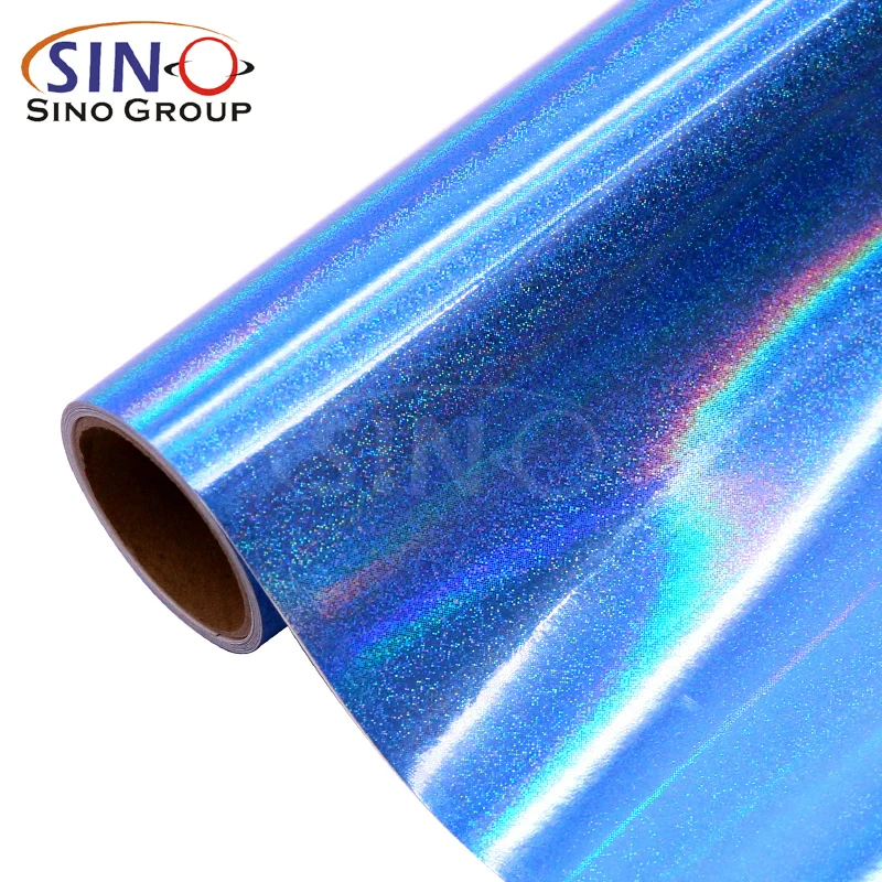 12X60' Ba-Sh-04 Holographic Shimmer Cutting Classroom Diy Gift Box Decoration Glossy Pet Self Adhesive Vinyl Film