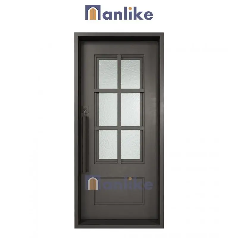 Anlike China Arches Double External Elegant Cast Beautiful Metal Wrought Old Front Iron Security Door for House