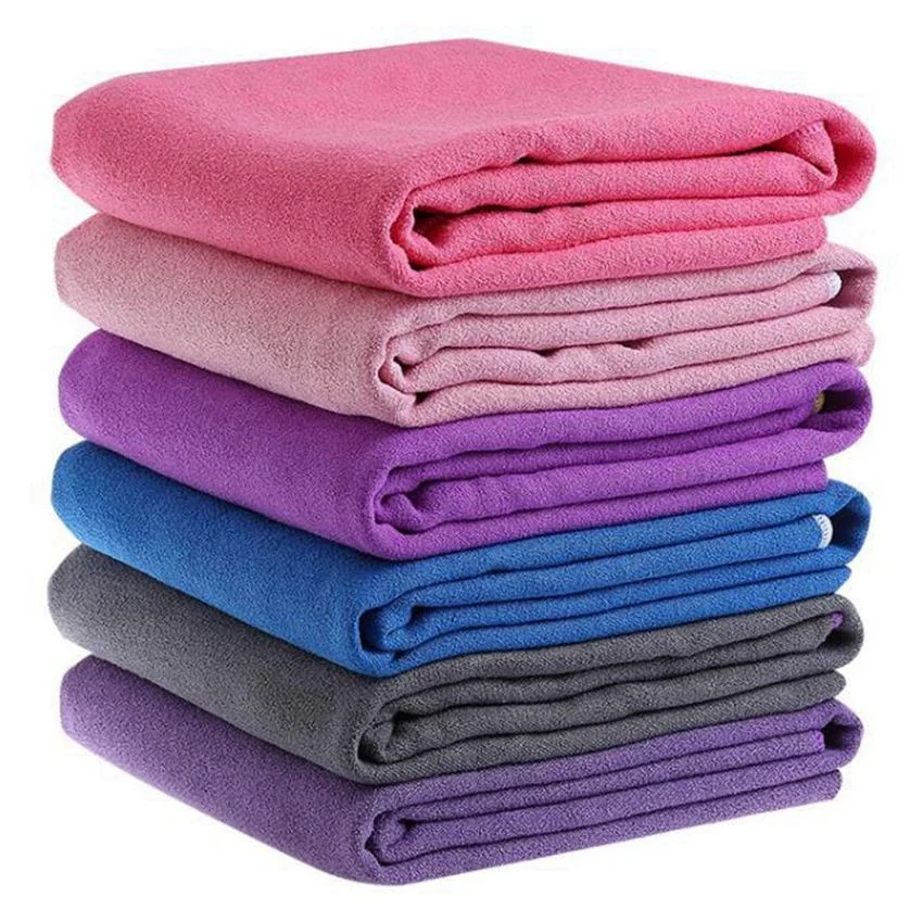 Wholesale print microfiber skid less yoga towel and silicone dot yoga mat towel