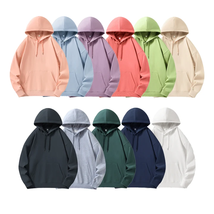 Manufacturing Wholesale Heavy White Hooded Sweatshirts High Quality Sublimation Puff Print Custom Printing Hoodies Sweatshirts
