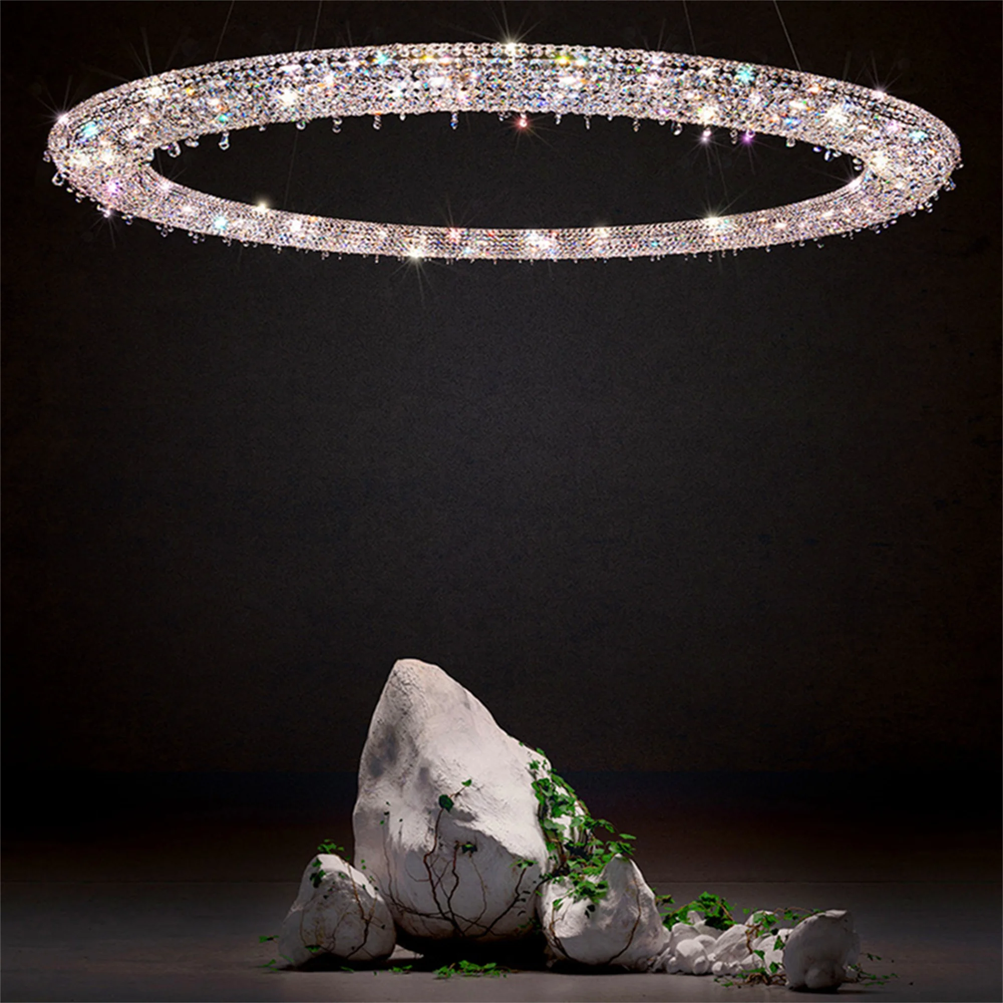 High Quality Decoration Hotel Bar Banquet Restaurant Crystal Custom LED Chandelier Light