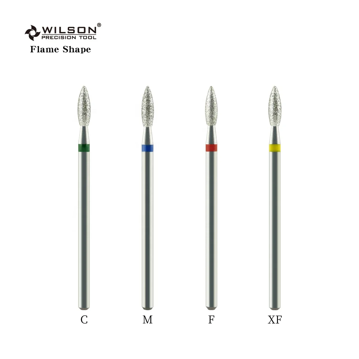 2.5mm Flame Shape Factory carbide nail bit High Quality Cuticle Clean diamond nail bits Hot Sale nail drill bit set