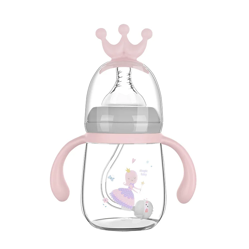 Baby Bottles Anti-Colic Breastfeeding Bottles with Medium Flow Nipple  Suitable for Babies 3-6 Months 180ml