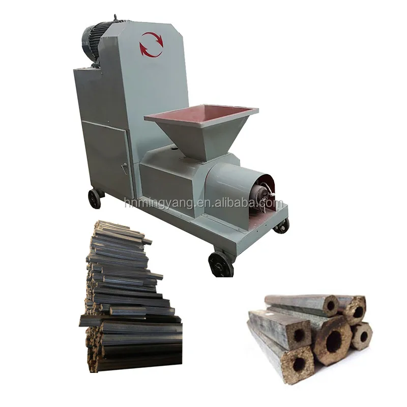 no add binder sawdust charcoal briquette machine