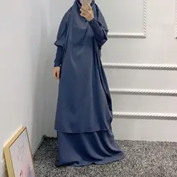 New Style Ethnic Telekung Prayer Thobe Kaftan Dubai Robe Kimono Caftan Muslim Hijab Dress Abayas  Islamic Clothing For Women