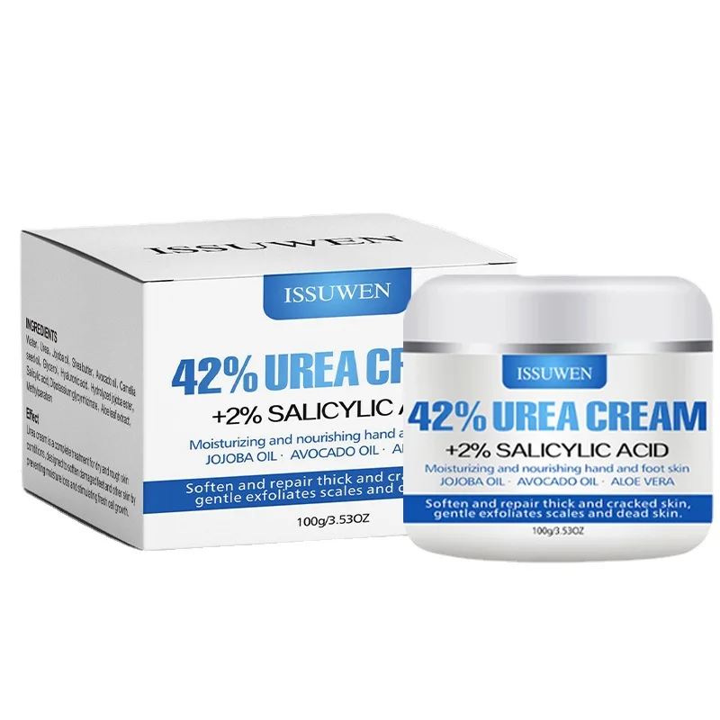 Free Sample 42% Urea Hand Foot Cream Salicylic Acid Moisturizing Anti-Dry Cracking Dead Skin Heel Cracked Repair Cream Feet Care