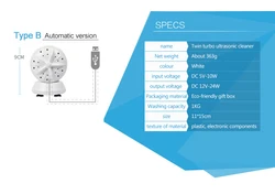 Ultrasonic portable washing machine 2 in 1, 3 in 1